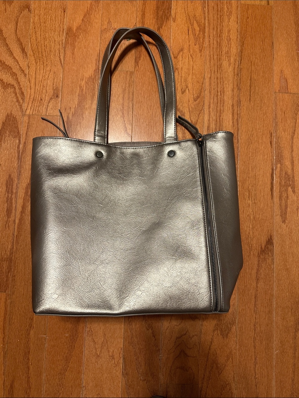 Metallic Silver Tote Bag Neiman Marcus